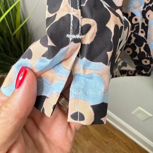 NEW Boozelele Men's Funky Flower Print 100% Cotton Cuban Collar Shirt Size XL - Picture 3 of 7